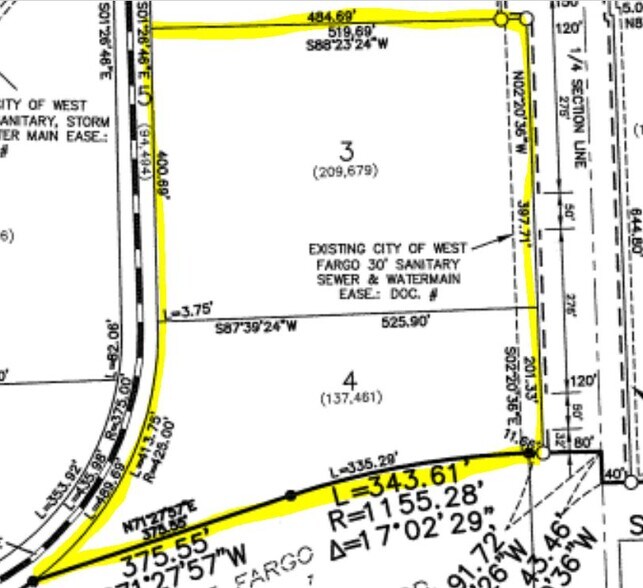 702 9th Ave, West Fargo, ND à louer - Plan cadastral – Image 2 sur 2