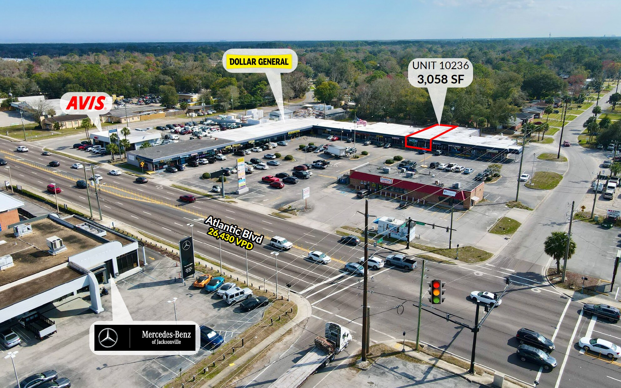 10214-10230 Atlantic Blvd, Jacksonville, FL à louer Photo de l’immeuble– Image 1 sur 9