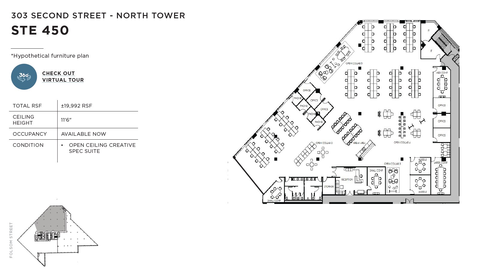 303 2nd St, San Francisco, CA à louer Plan d’étage– Image 1 sur 1