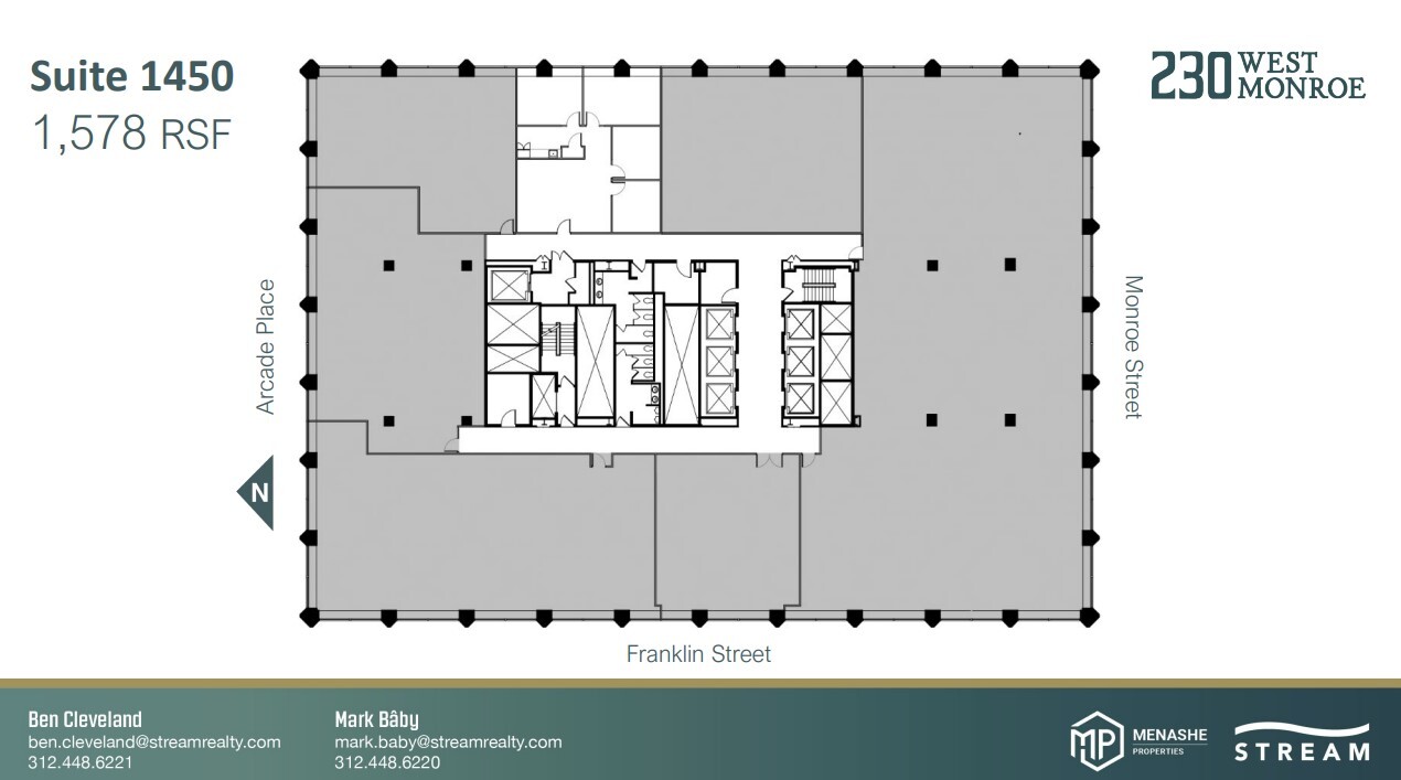 230 W Monroe St, Chicago, IL à louer Plan d’étage– Image 1 sur 1