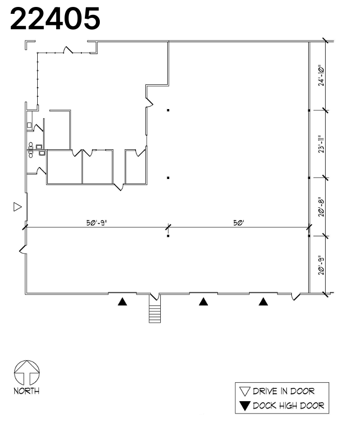 22441-22477 72nd Ave S, Kent, WA à louer Plan d’étage– Image 1 sur 3