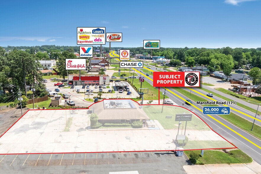 9124 Mansfield Rd, Shreveport, LA à vendre - Photo de l’immeuble – Image 2 sur 4