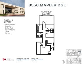 6550 Mapleridge St, Houston, TX à louer Plan d’étage– Image 1 sur 2