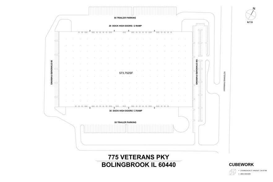 775 Veterans Pky, Bolingbrook, IL à louer - Plan de site – Image 1 sur 1