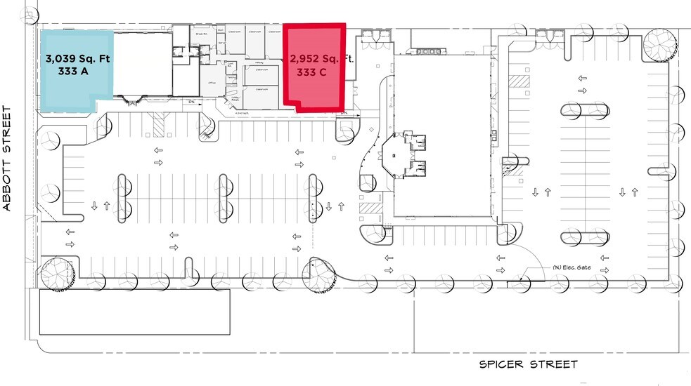 333 Abbott St, Salinas, CA à louer - Plan de site – Image 3 sur 4