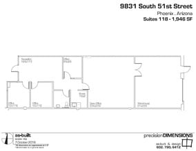 9831 S 51st St, Phoenix, AZ à louer Plan d’étage– Image 1 sur 8