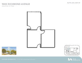 9800 Richmond Ave, Houston, TX à louer Plan d’étage– Image 1 sur 1