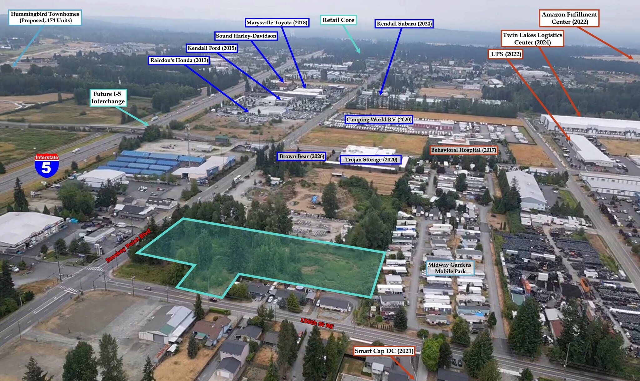 15223 Smokey Point Blvd, Marysville, WA à vendre Aérien– Image 1 sur 19