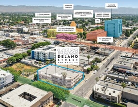 14553 Delano St, Van Nuys, CA - Vue aérienne  vue de carte