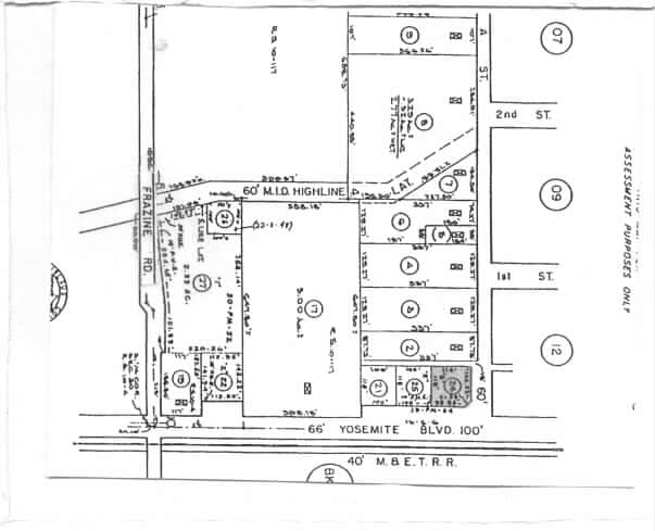 4713 Yosemite Blvd, Modesto, CA à vendre - Plan cadastral – Image 2 sur 23