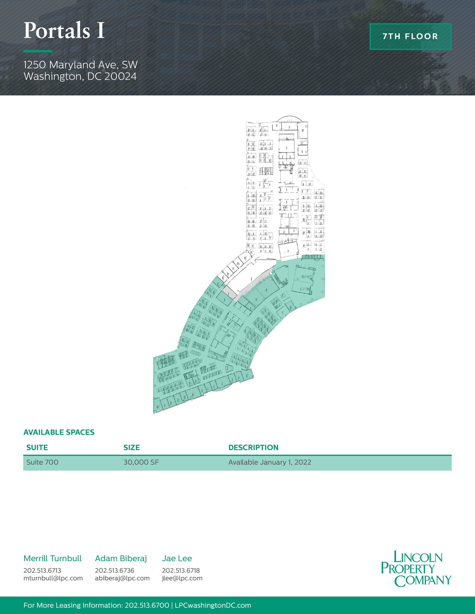 1250-1280 Maryland Ave SW, Washington, DC à louer Plan d’étage– Image 1 sur 1