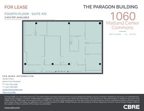 1060 Maitland Center Commons, Maitland, FL à louer Plan de site– Image 1 sur 1