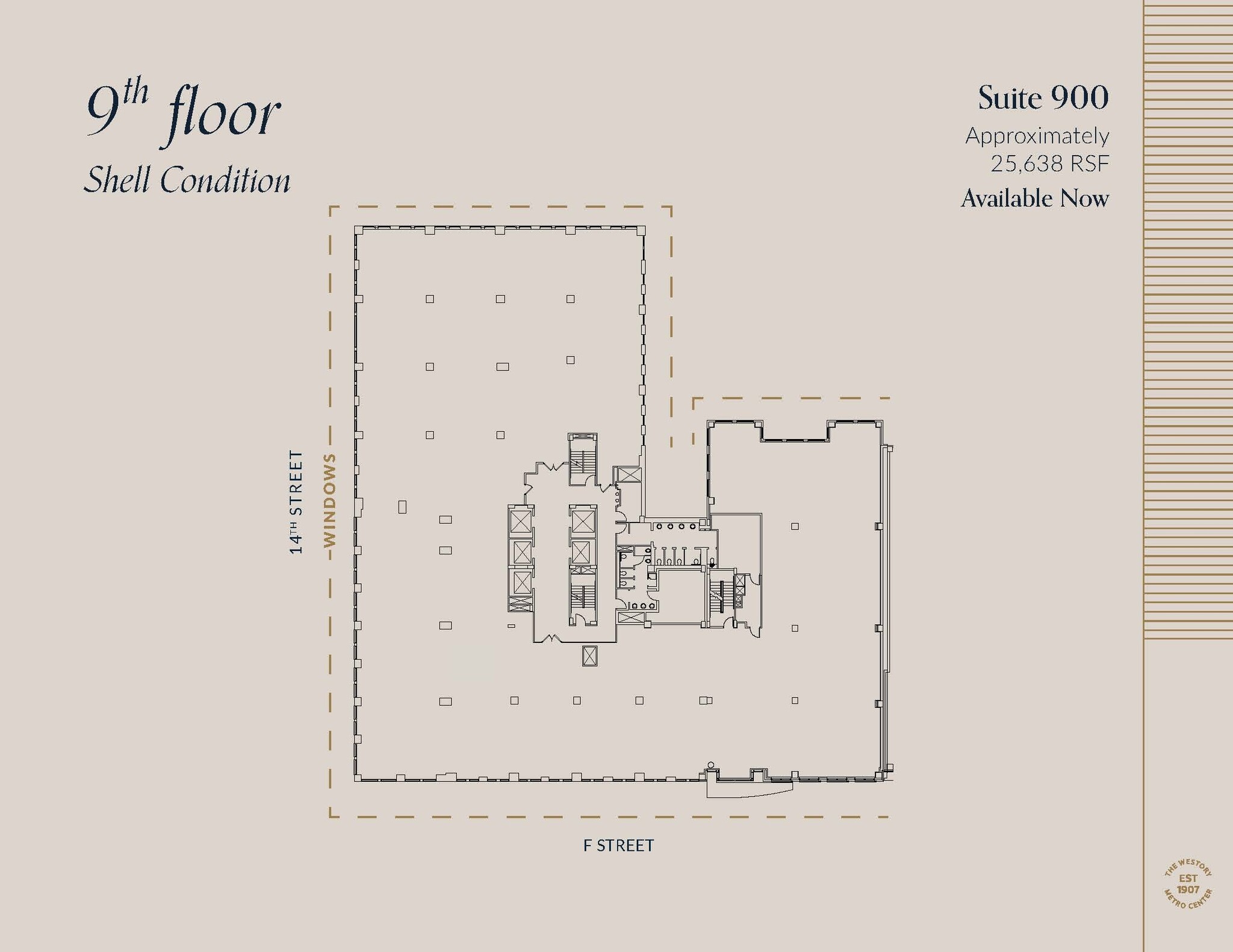 607 14th St NW, Washington, DC à louer Plan d’étage– Image 1 sur 3