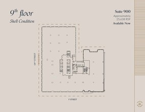 607 14th St NW, Washington, DC à louer Plan d’étage– Image 1 sur 3