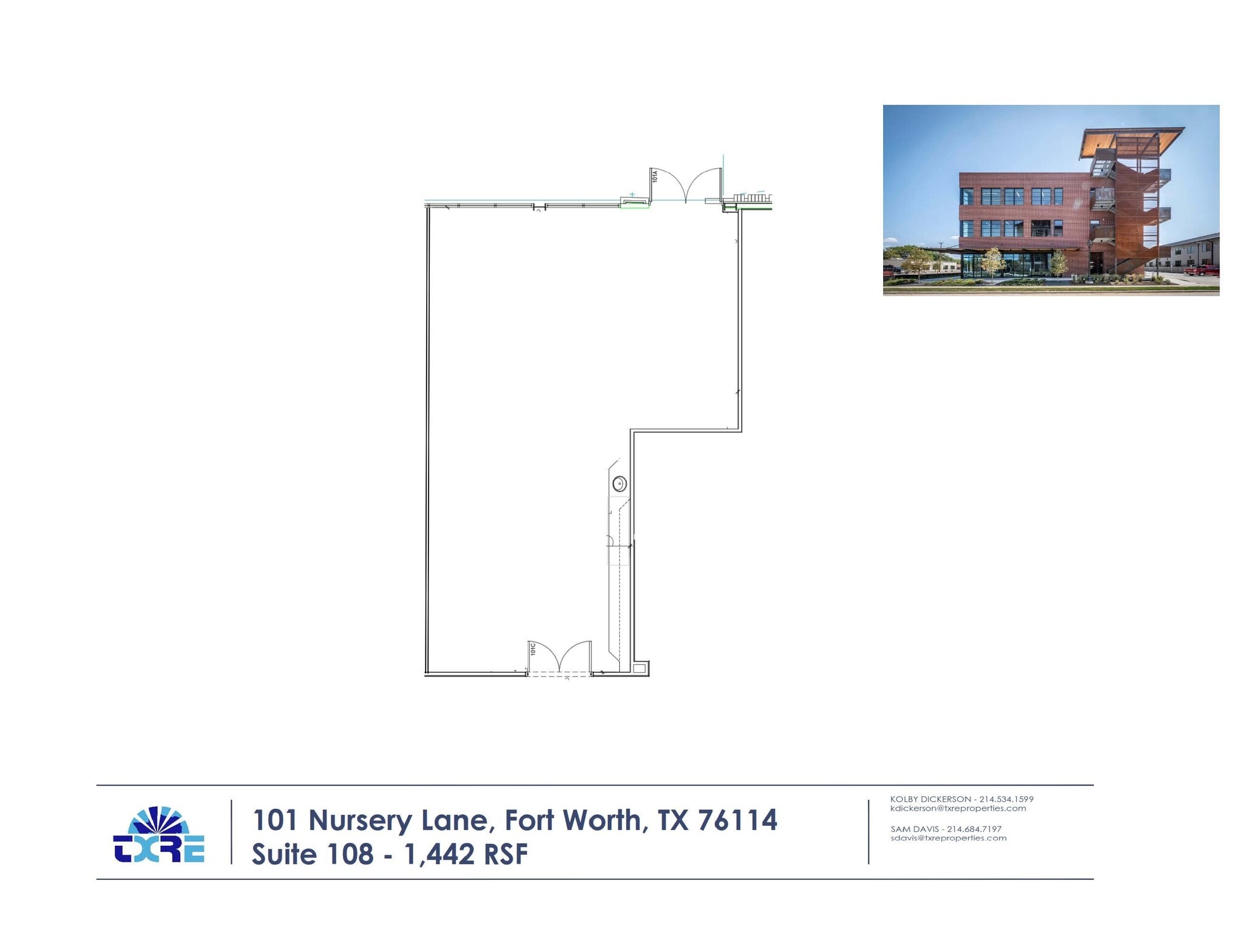 101 Nursery Ln, Fort Worth, TX à louer Plan d’étage– Image 1 sur 1