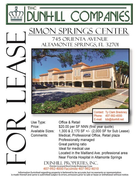 745 Orienta Ave, Altamonte Springs, FL à louer - Photo de l’immeuble – Image 2 sur 5