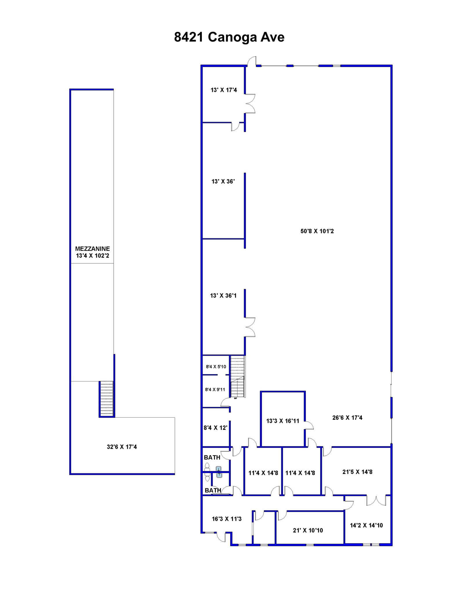 8411-8421 Canoga Ave, Canoga Park, CA à louer Plan de site– Image 1 sur 1