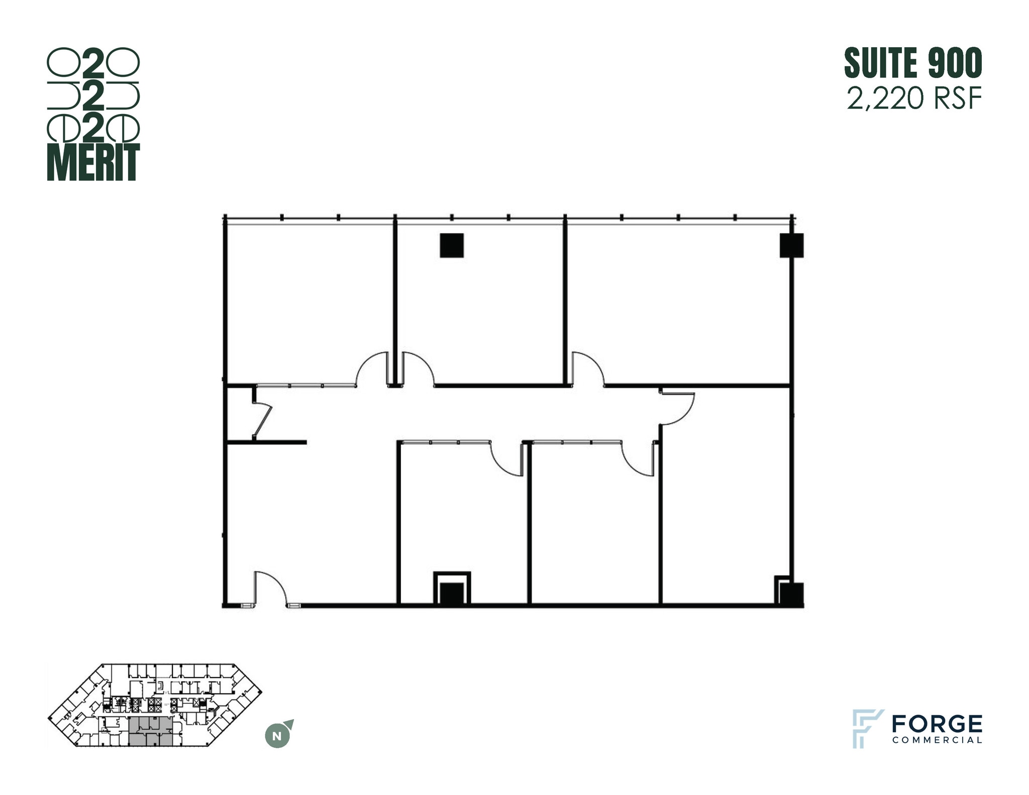 12221 Merit Dr, Dallas, TX à louer Plan d’étage– Image 1 sur 1