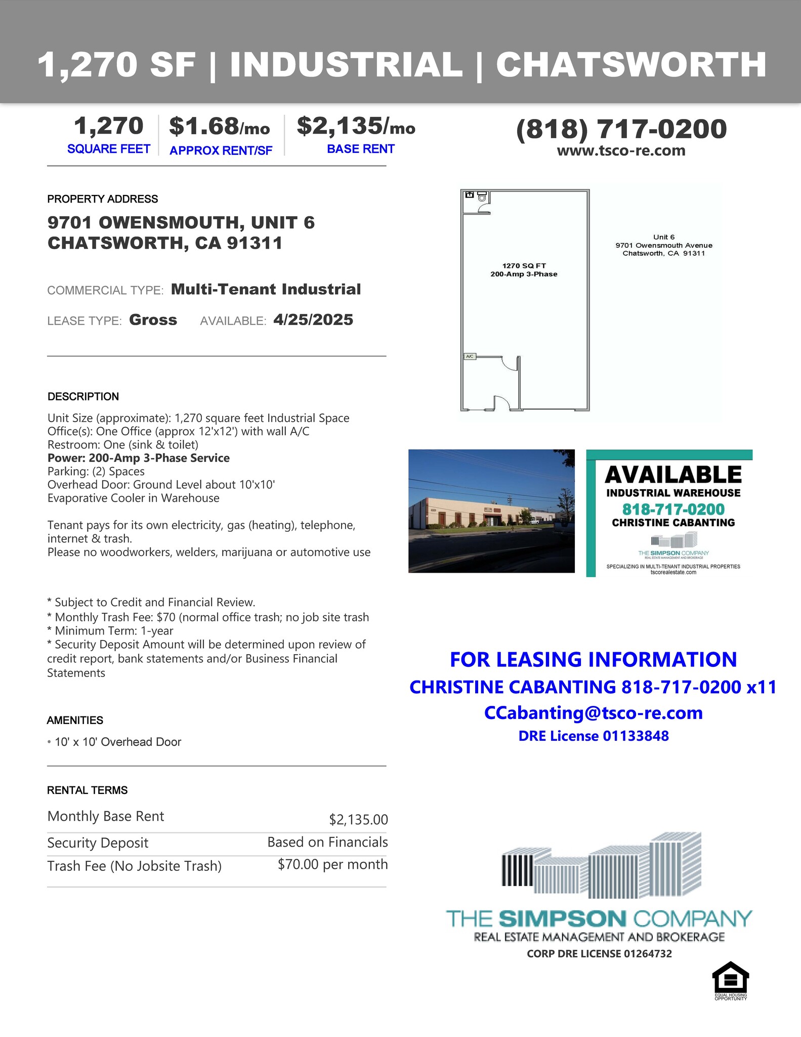 9705 Owensmouth Ave, Chatsworth, CA à louer Photo de l’immeuble– Image 1 sur 1