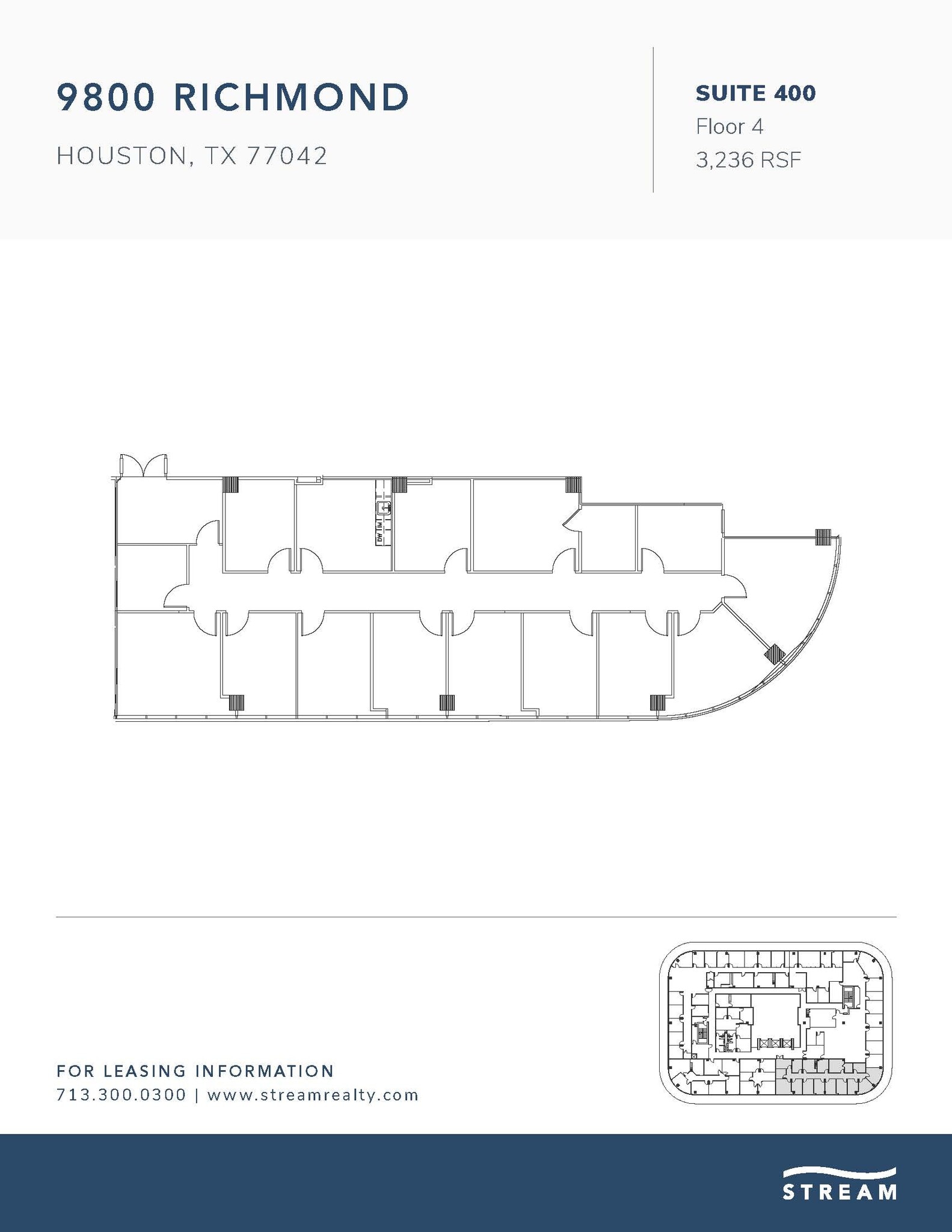 9800 Richmond Ave, Houston, TX à louer Plan d’étage– Image 1 sur 1