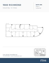 9800 Richmond Ave, Houston, TX à louer Plan d’étage– Image 1 sur 1