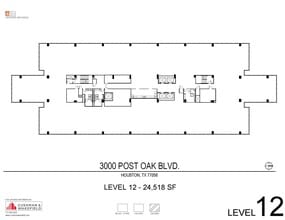 3000 Post Oak Blvd, Houston, TX à louer Plan d’étage– Image 1 sur 1