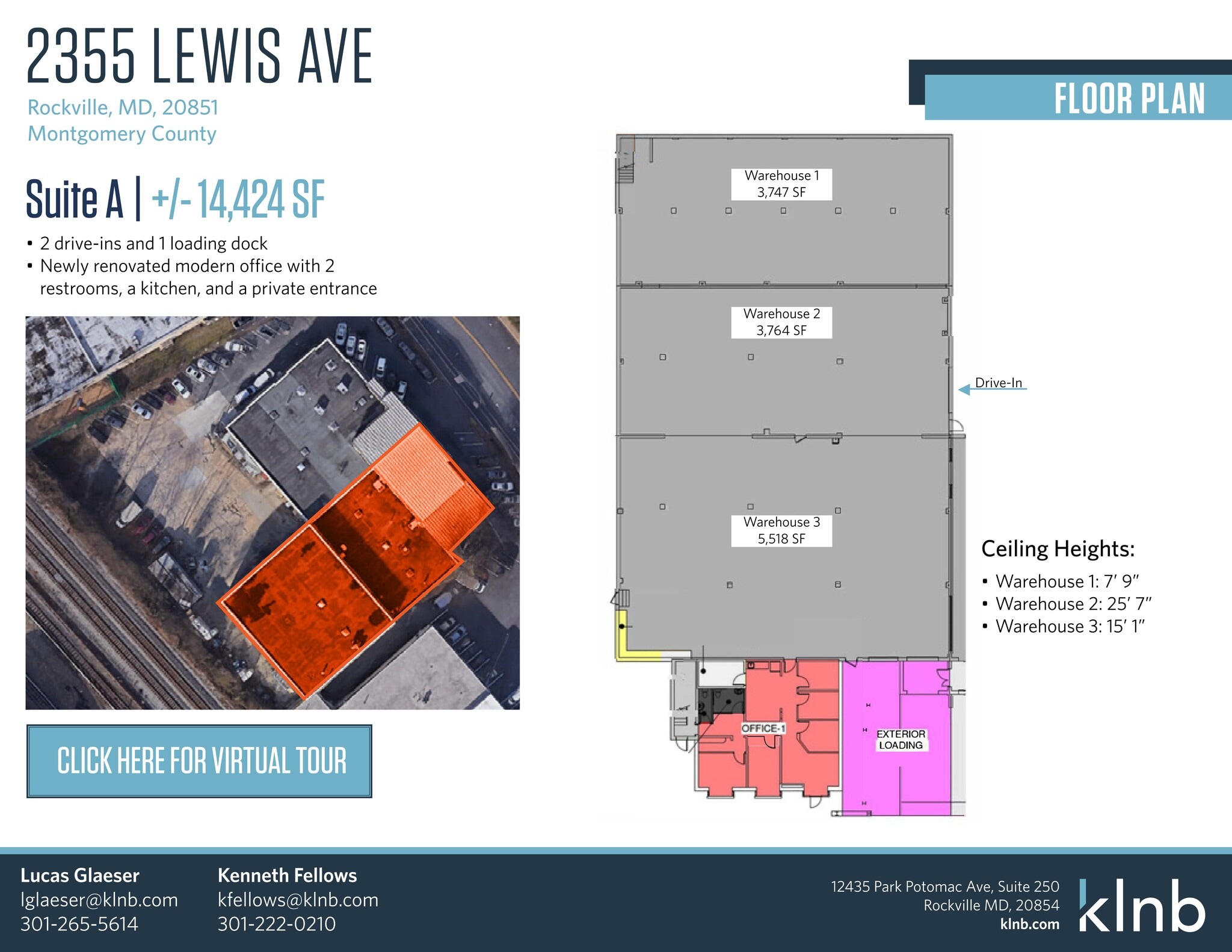 2355 Lewis Ave, Rockville, MD à louer Plan de site– Image 1 sur 7