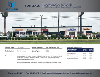 Plus de détails pour 4037 Saratoga Blvd, Corpus Christi, TX - Local commercial à louer
