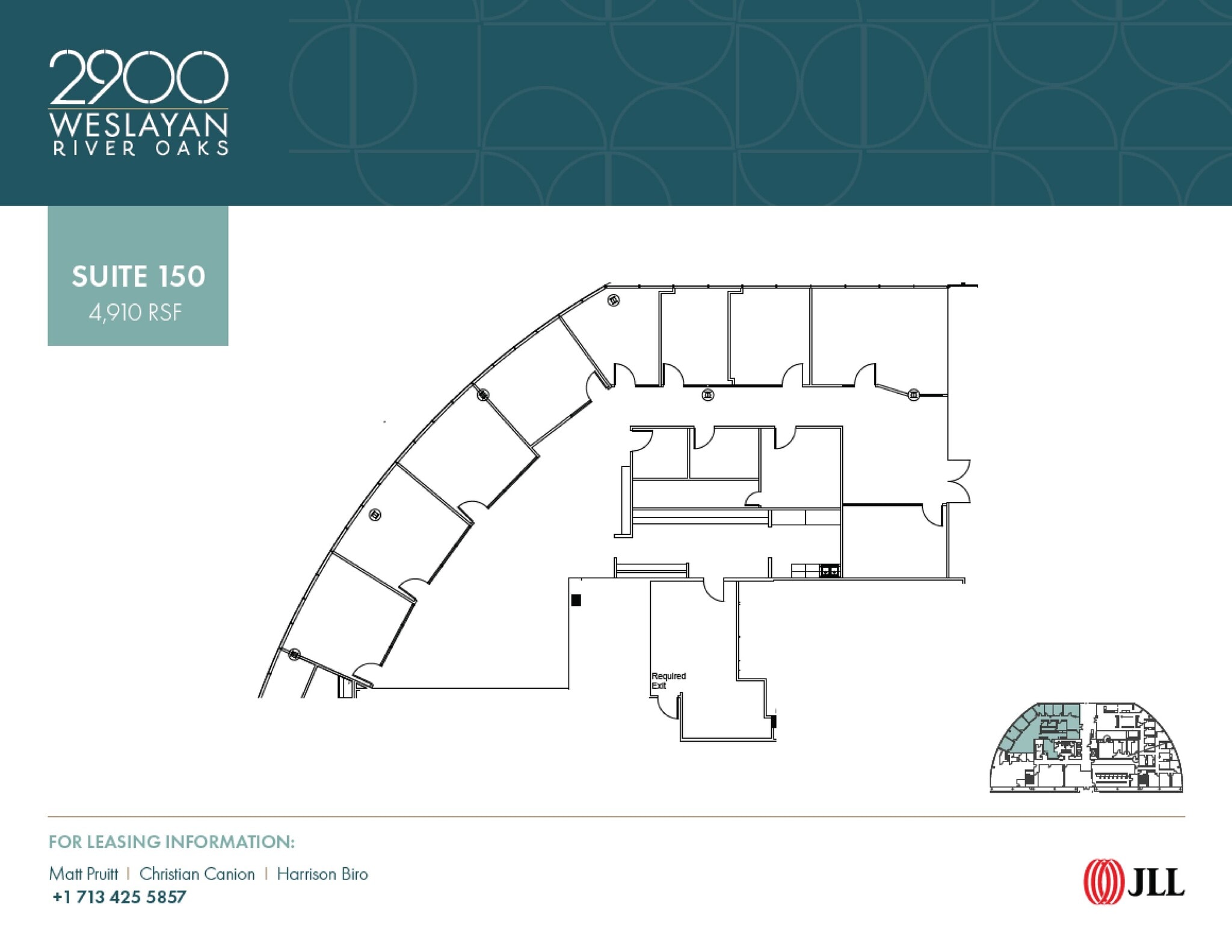2900 Weslayan St, Houston, TX à louer Plan d’étage– Image 1 sur 1