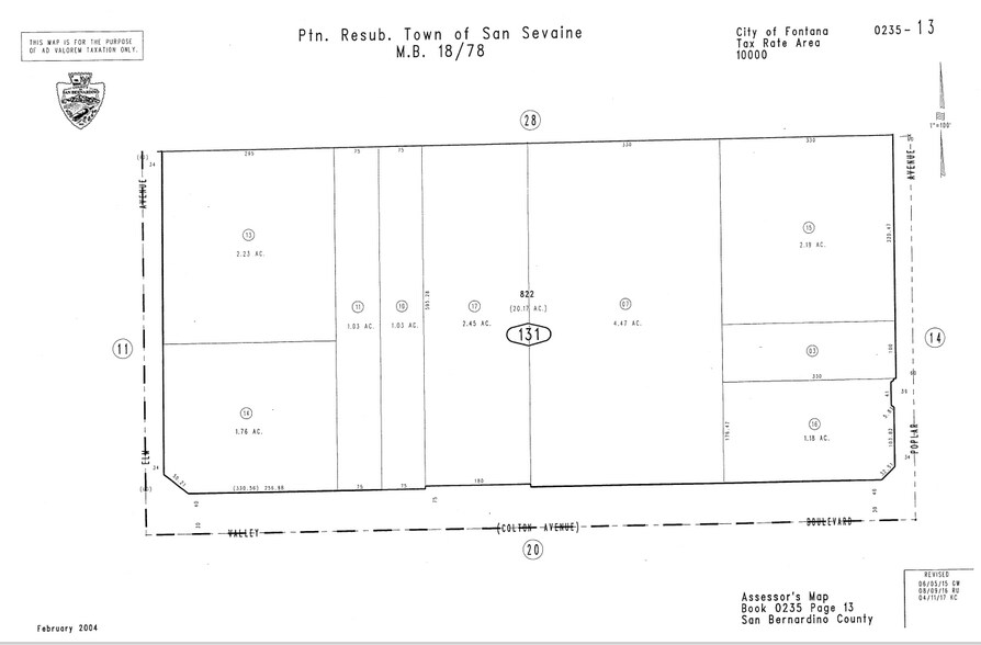15662 Valley Blvd, Fontana, CA à louer - Plan cadastral – Image 3 sur 3