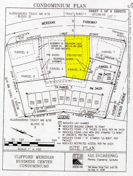 14457 Meridian Pky, Riverside, CA à louer - Plan cadastral – Image 2 sur 6