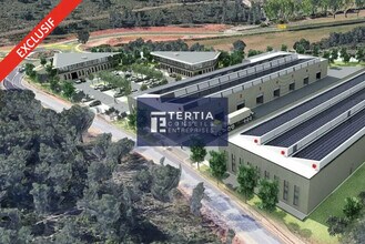 Vailhauquès - VUE AÉRIENNE vue de carte