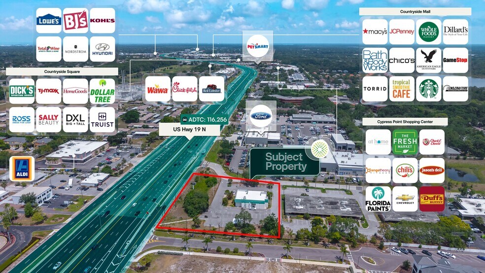 24639 U.S. Highway 19 N, Clearwater, FL à vendre - Aérien – Image 2 sur 2
