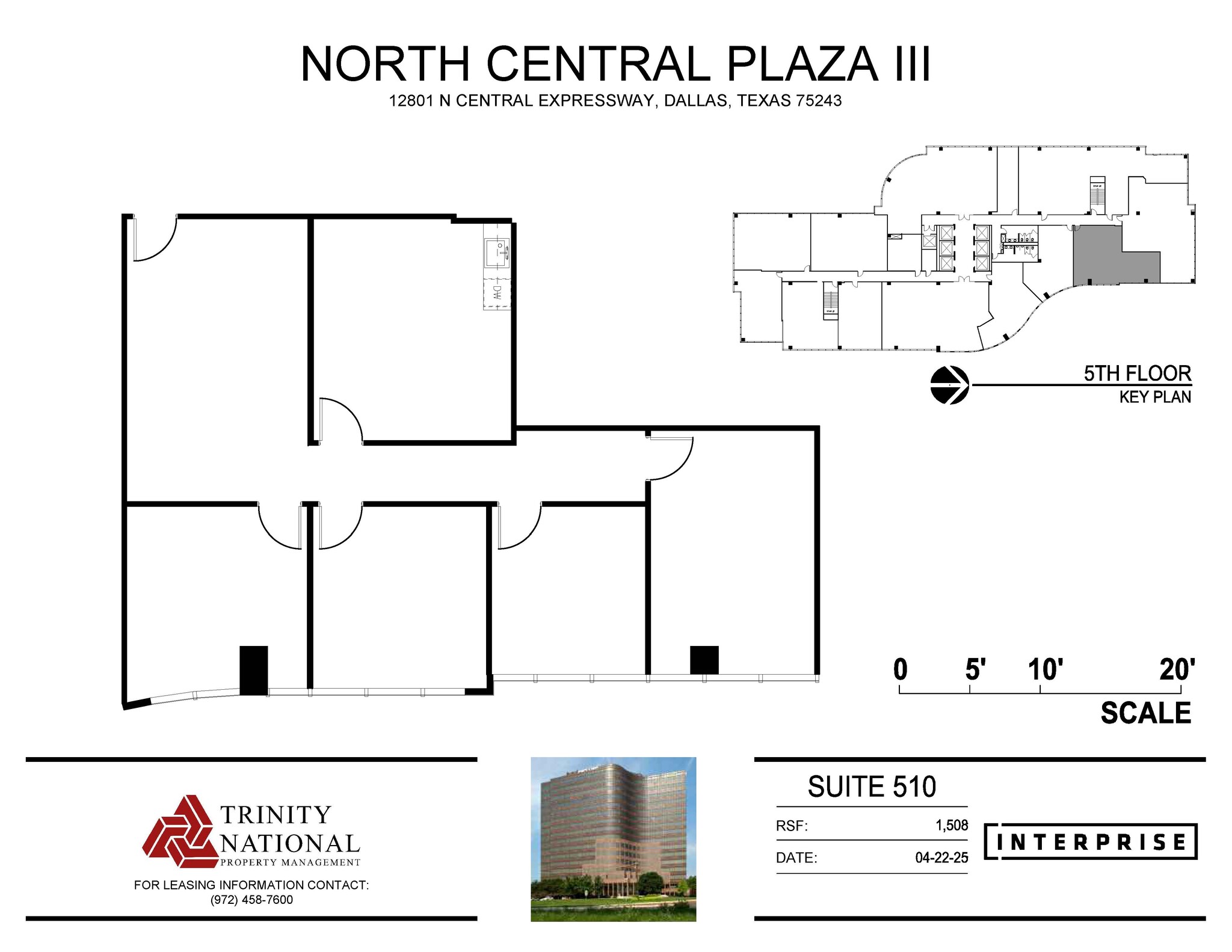 12801 N Central Expy, Dallas, TX à louer Plan d’étage– Image 1 sur 1