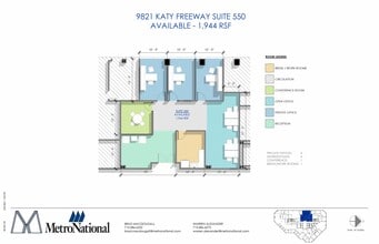 9821 Katy Fwy, Houston, TX à louer Plan d’étage– Image 1 sur 1