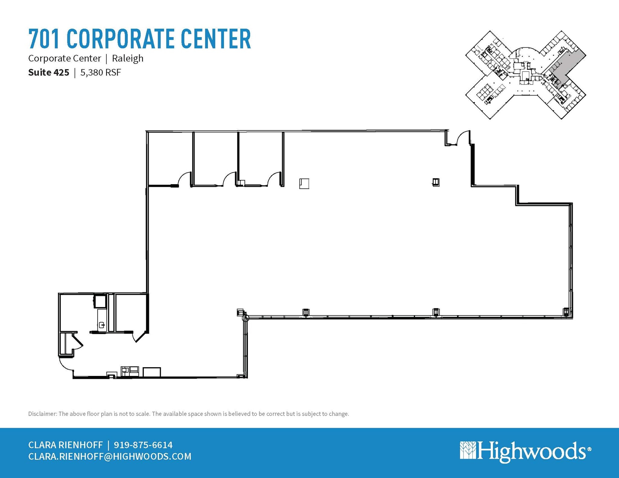 701 Corporate Center Dr, Raleigh, NC à louer Plan d’étage– Image 1 sur 1
