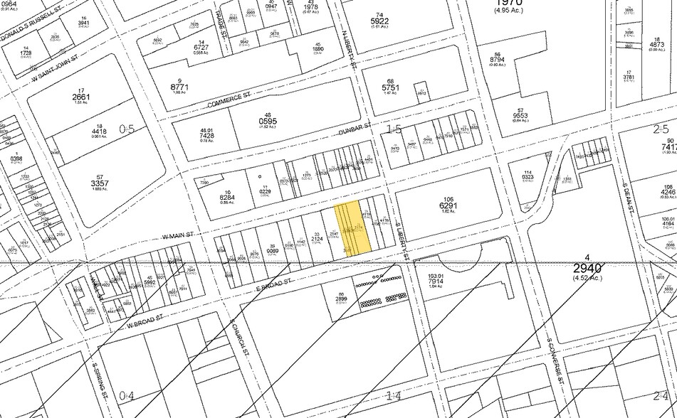 153 E Main St, Spartanburg, SC à vendre - Plan cadastral – Image 3 sur 3
