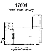 17604 N Dallas Pky, Dallas, TX à louer Plan d’étage– Image 1 sur 1
