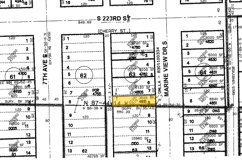22319 Marine View Dr S, Des Moines, WA à louer - Plan cadastral – Image 2 sur 3