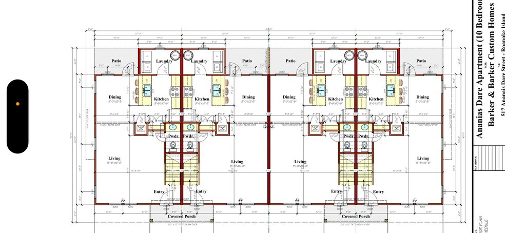 517 Ananias Dare St, Manteo, NC à vendre - Plan d’étage type – Image 2 sur 3