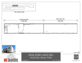 3526-3530 Lang Rd, Houston, TX à louer Plan de site– Image 2 sur 2