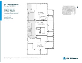 501 E Kennedy Blvd, Tampa, FL à louer Plan d’étage– Image 2 sur 2