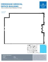 5040 Crenshaw Rd, Pasadena, TX à louer Plan d’étage– Image 1 sur 1