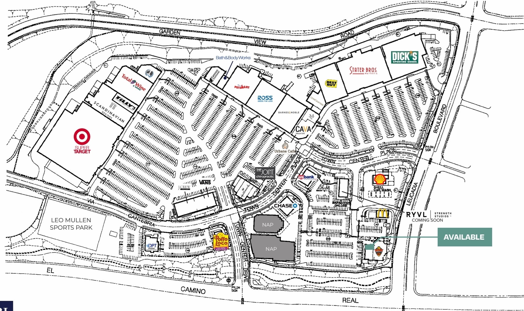 1006-1092 N El Camino Real, Encinitas, CA à louer Plan de site– Image 1 sur 1