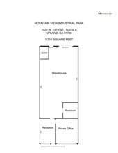 1525 W 13th St, Upland, CA à louer Plan d’étage– Image 1 sur 1