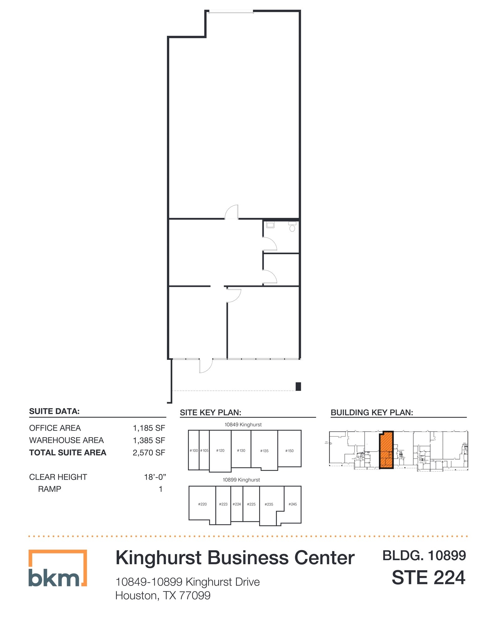 10849 Kinghurst Dr, Houston, TX à louer Plan de site– Image 1 sur 1