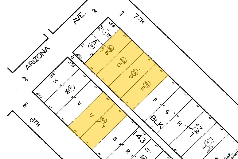 1314 7th St, Santa Monica, CA à louer - Plan cadastral – Image 2 sur 6