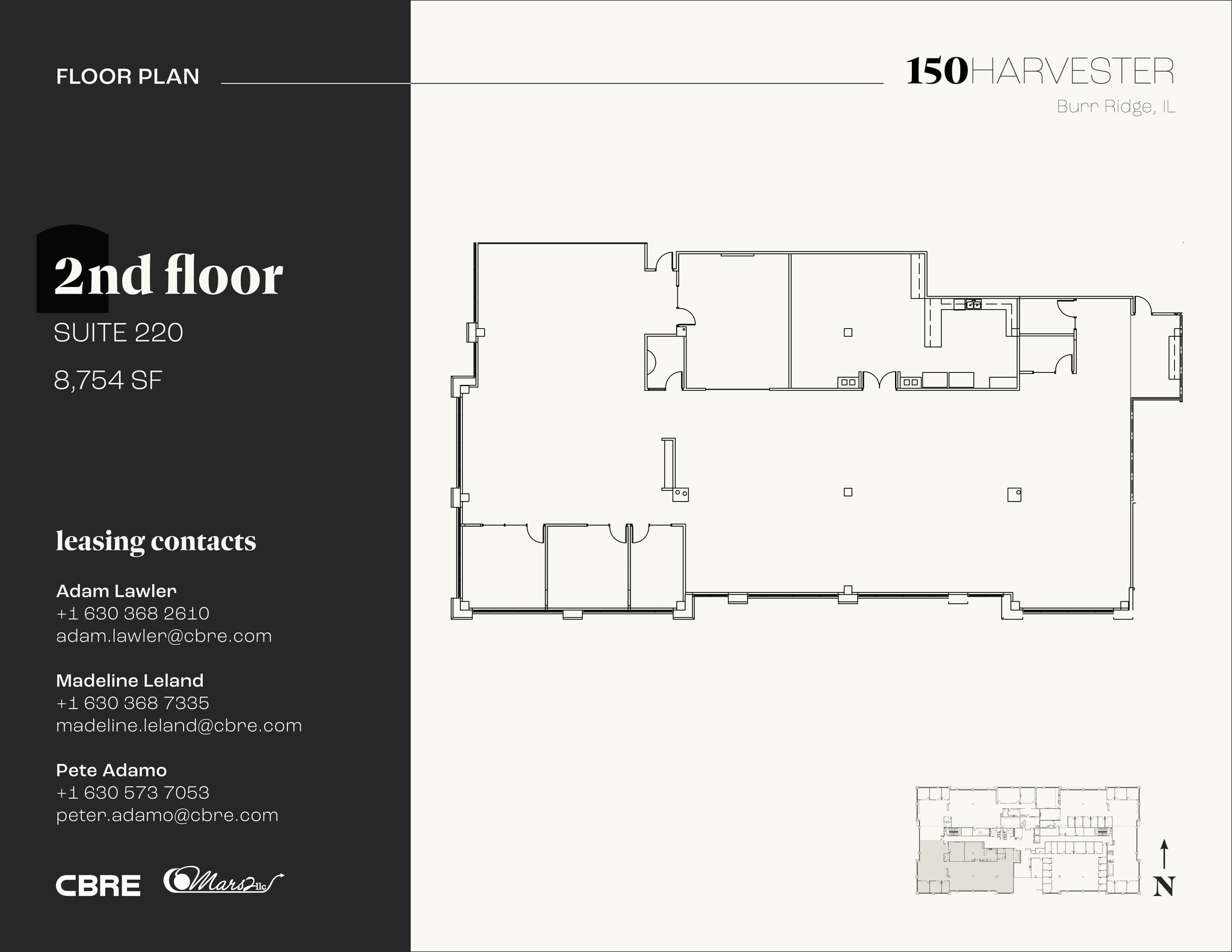 150 Harvester Dr, Burr Ridge, IL à louer Plan d’étage– Image 1 sur 7