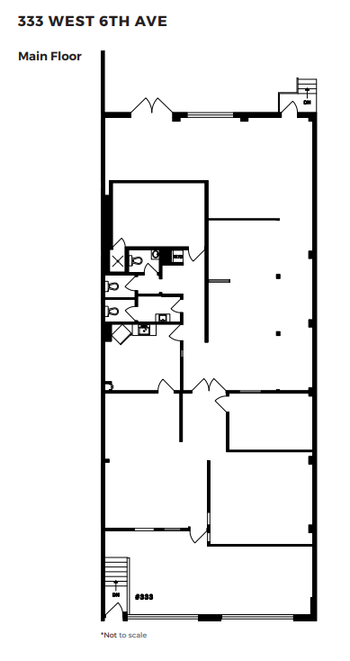 341 W 6th Ave, Vancouver, BC à louer Plan d’étage– Image 1 sur 1