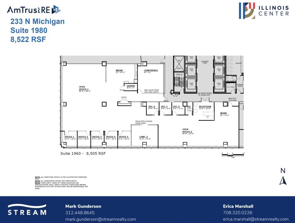 233 N Michigan Ave, Chicago, IL à louer Plan d’étage– Image 1 sur 1